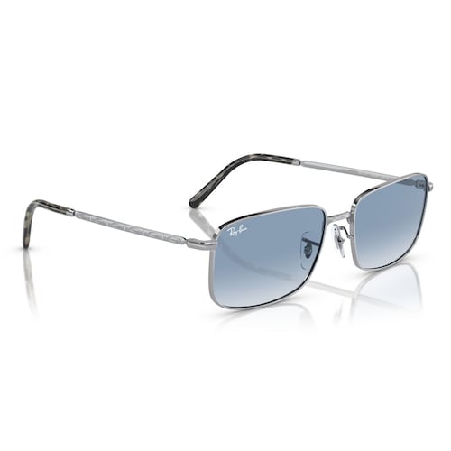 Lente Solar  Ray Ban azul degradado claro Unisex