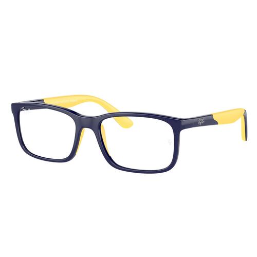 Armazón  Ray-Ban Junior Azul Oscuro Sobre Amarillo Goma Unisex (niños)