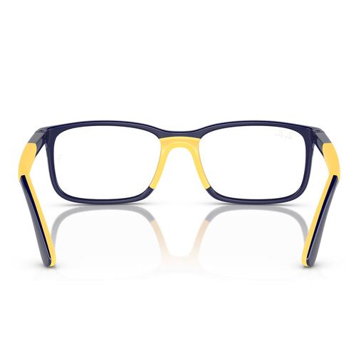 Armazón  Ray-Ban Junior Azul Oscuro Sobre Amarillo Goma Unisex (niños)