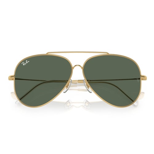 Lente Solar  Ray Ban verde oscuro Unisex