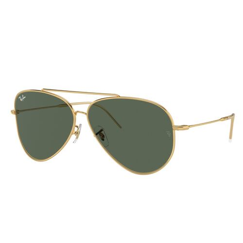 Lente Solar  Ray Ban verde oscuro Unisex