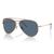 Lente Solar  Ray Ban azul oscuro Unisex