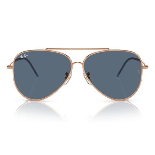 Lente Solar  Ray Ban azul oscuro Unisex