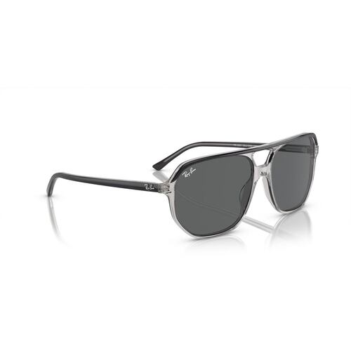 Lentes Solares Gris Oscuro Sobre Gris Transparente Ray Ban