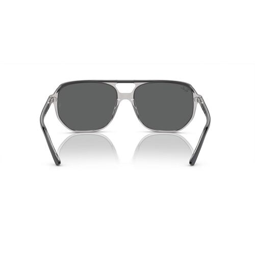 Lentes Solares Gris Oscuro Sobre Gris Transparente Ray Ban