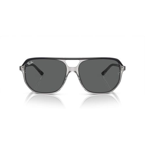 Lentes Solares Gris Oscuro Sobre Gris Transparente Ray Ban