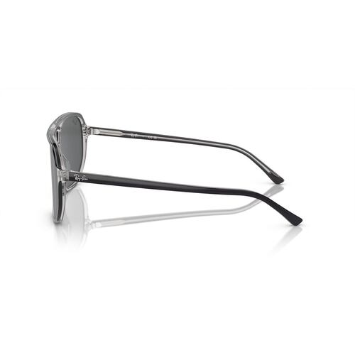 Lentes Solares Gris Oscuro Sobre Gris Transparente Ray Ban
