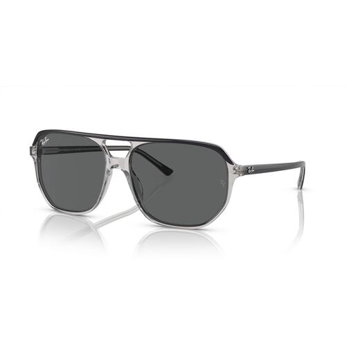 Lentes Solares Gris Oscuro Sobre Gris Transparente Ray Ban