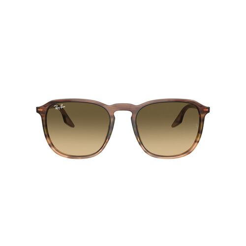 Lentes Solares Rayas Marrón Verde Degradado Ray Ban