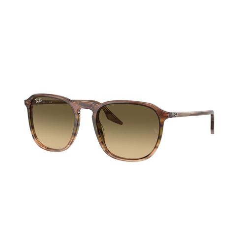 Lentes Solares Rayas Marrón Verde Degradado Ray Ban
