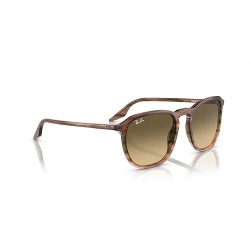 Lentes Solares Rayas Marrón Verde Degradado Ray Ban