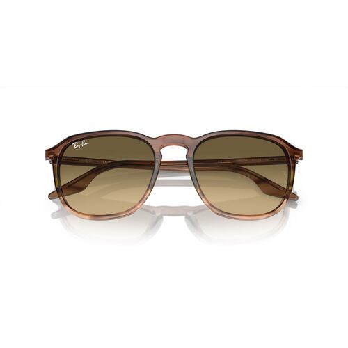 Lentes Solares Rayas Marrón Verde Degradado Ray Ban