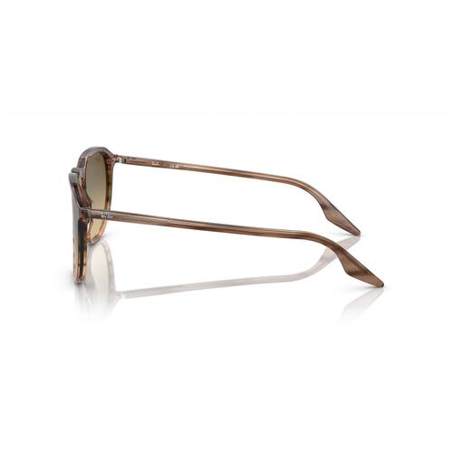 Lentes Solares Rayas Marrón Verde Degradado Ray Ban