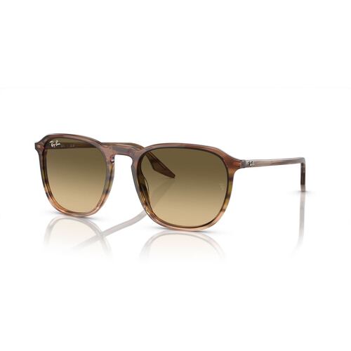 Lentes Solares Rayas Marrón Verde Degradado Ray Ban