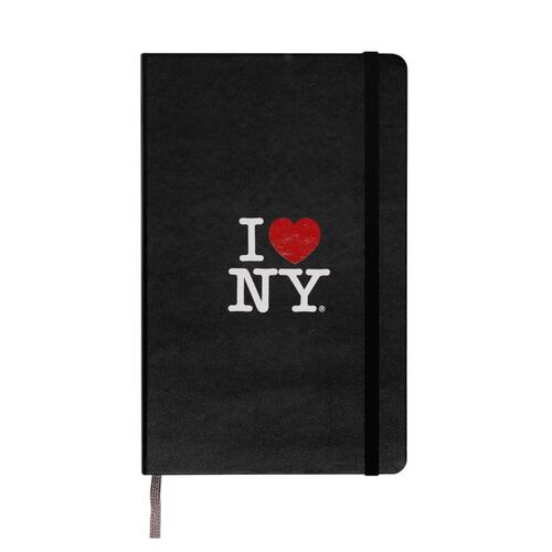 Libreta Grande Moleskine Negro Diseño I Love NY