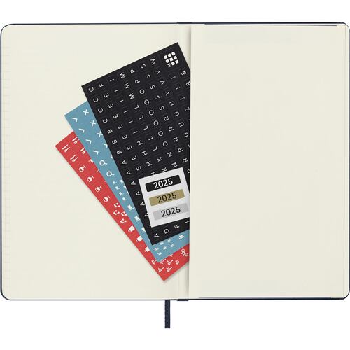 Agenda Grande Diaria 2025 Azul Pasta Dura Moleskine