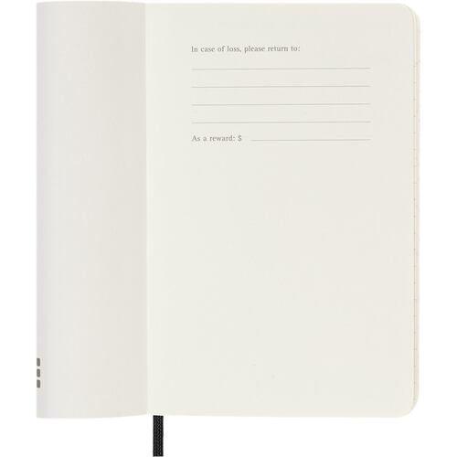 Agenda Semanal de Bolsillo 2025 Negra Pasta Suave Moleskine