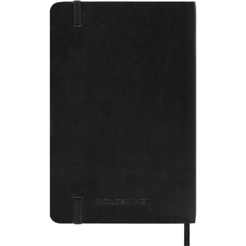 Agenda Semanal de Bolsillo 2025 Negra Pasta Suave Moleskine