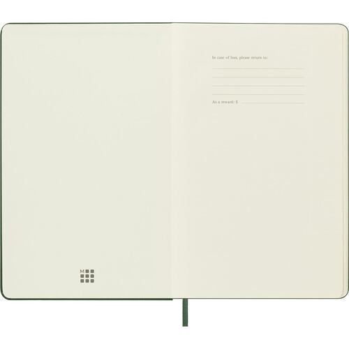 Agenda Semanal 2025 Grande Verde Mirto Pasta Dura Moleskine