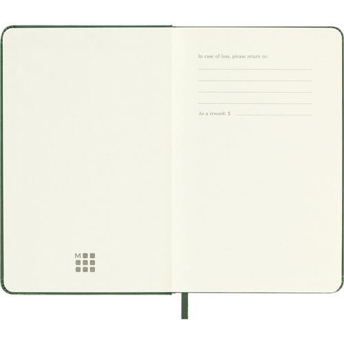 Agenda Diaria de Bolsillo 2025 Verde Pasta Dura Moleskine