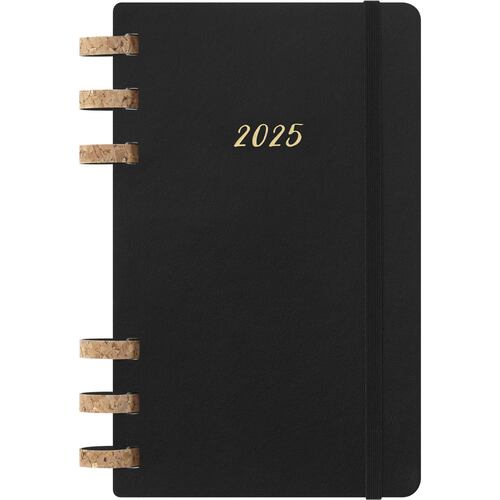 Agenda Grande con Espiral 2025 Negro Pasta Suave Moleskine
