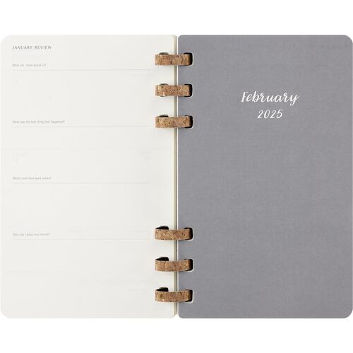 Agenda Grande con Espiral 2025 Negro Pasta Suave Moleskine