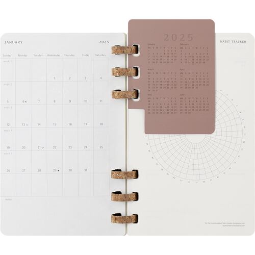Agenda Grande con Espiral 2025 Negro Pasta Suave Moleskine