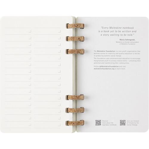 Agenda Grande con Espiral 2025 Negro Pasta Suave Moleskine