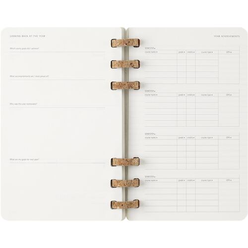 Agenda Grande con Espiral 2025 Negro Pasta Suave Moleskine