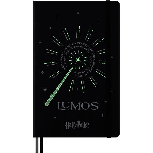 Kit de Regalo MOLESKINE con Libreta, Caja y Pluma Roller Lumos Harry Potter