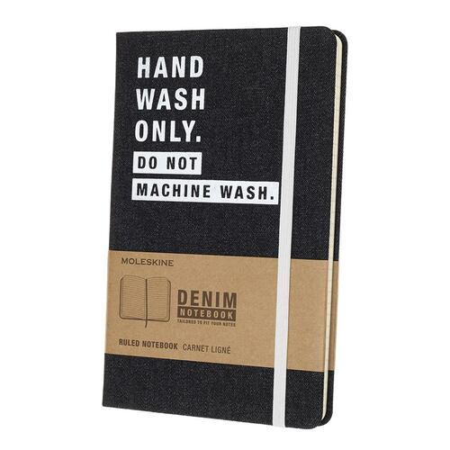 libreta denim grande hand wash