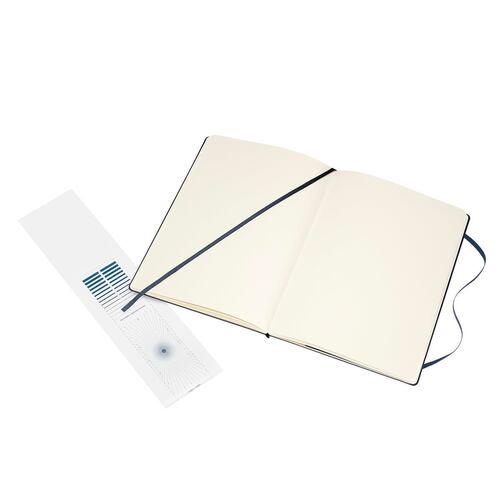 Block de dibujo a4 azul hoja blanca, pasta dura