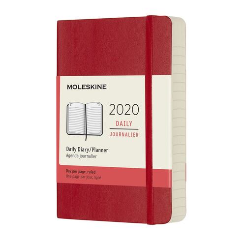 Agenda 2020 Moleskine rojo bolsillo