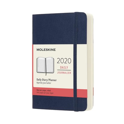 Agenda 2020 Moleskine azul bolsillo