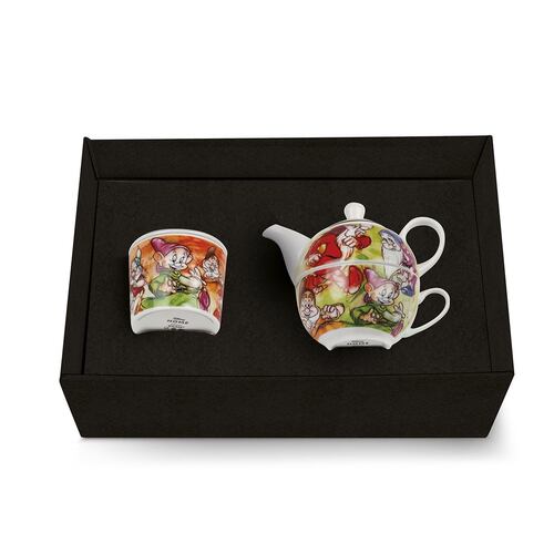 Set Tea For One 470 ml+ Azucarera Porcelana 7 Enanos