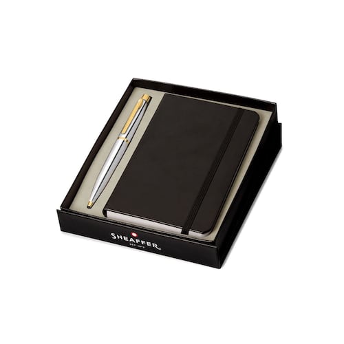 Set Bolígrafo Sheaffer Vfm Cromo y Libreta
