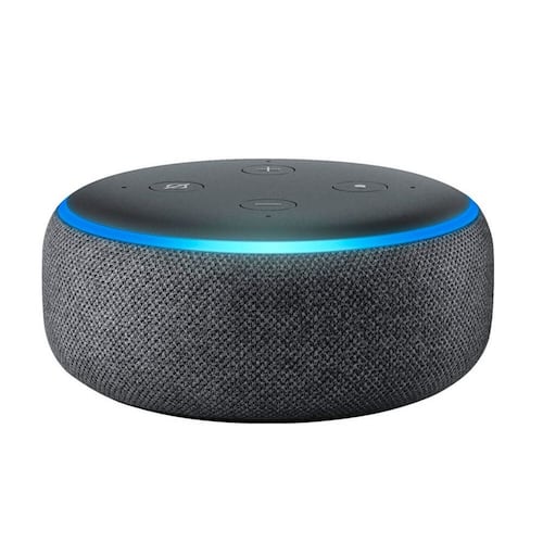 Bocina Inteligente  Echo Dot Alexa Negra