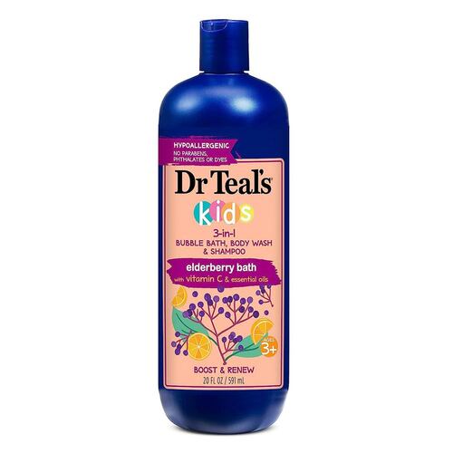 Jabón Corporal Edelberry y Vitamina C Dr Teal´s Kids 591ml