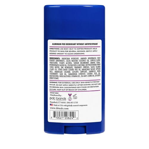 Desodorante de Saúco y Vitamina D en Barra para Mujer Dr. Teals