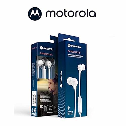 Audífonos Motorola Earbuds 3S Blanco