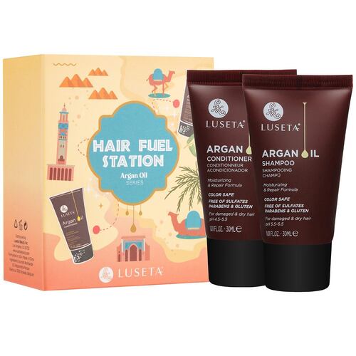 2 Pack Shampoo y Acondicionador de Argan Luseta 30 ml c/u