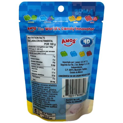 Gomitas Forma de Bloques Sabores Surtidos 72 g
