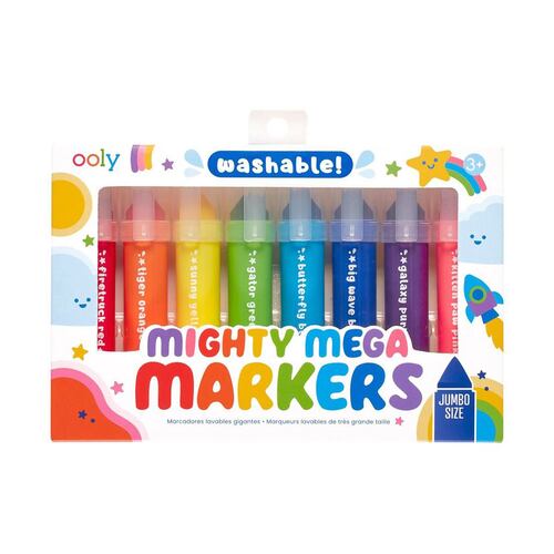 Marcadores Jumbo Mighty Mega 8 Piezas Ooly