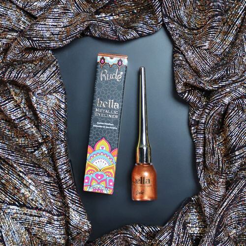 Delineador de Ojos Líquido Hella Metallic Amber Rude