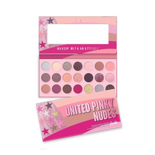 Paleta De Sombras United Pinky Nudes Rude