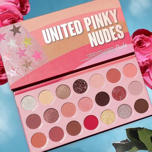 Paleta De Sombras United Pinky Nudes Rude