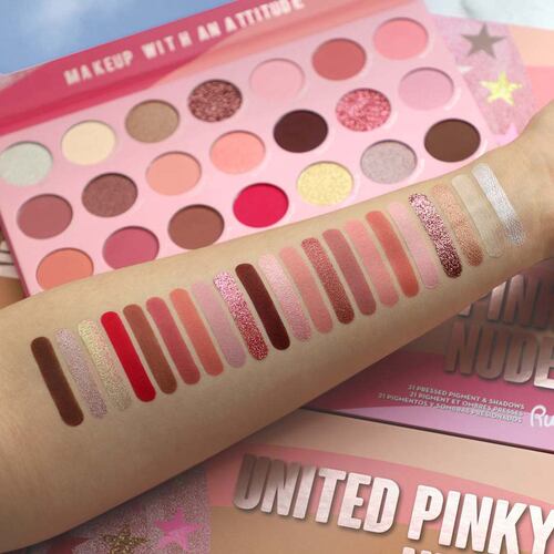 Paleta De Sombras United Pinky Nudes Rude
