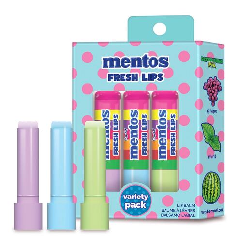 Pack 3 Bálsamos Labiales Fresh Lips Refreshing Mix Mentos