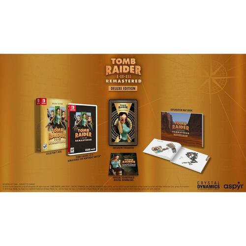 Set de Colección Tomb Raider I-II-III Remastered Edición Delux NSW Nintendo Switch