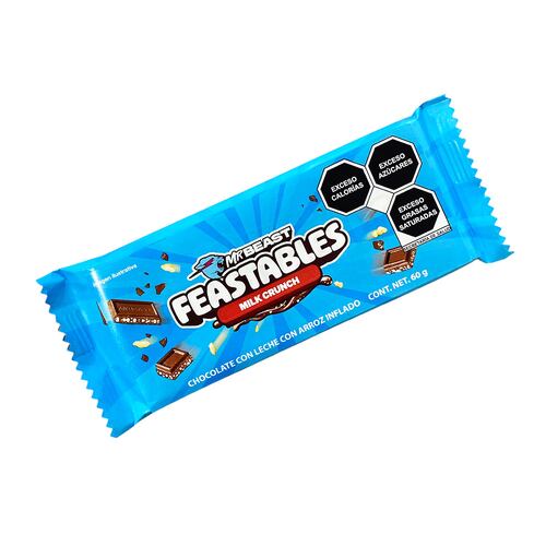 Tablilla de Choco con Leche Crujiente Mr Beast 60 gr FEASTABLES